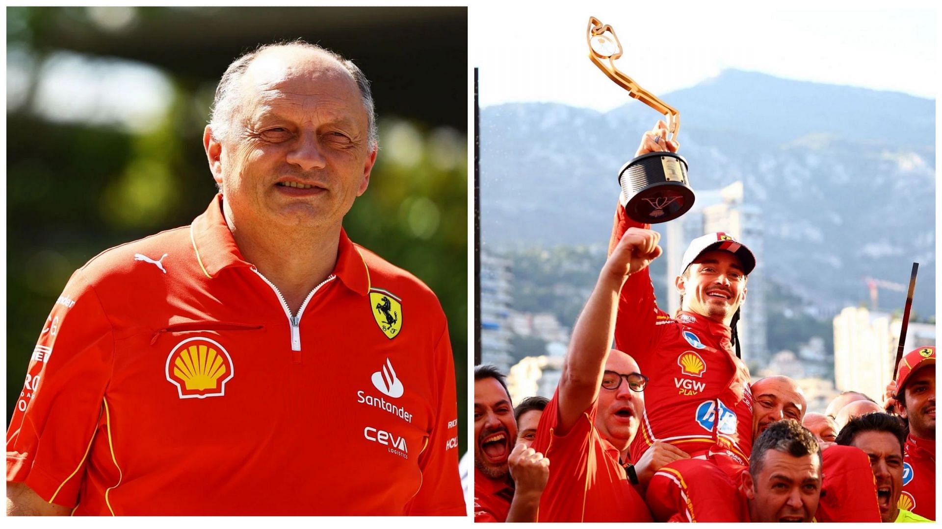 Ferrari team principal Fred Vasseur credits Charles Leclerc