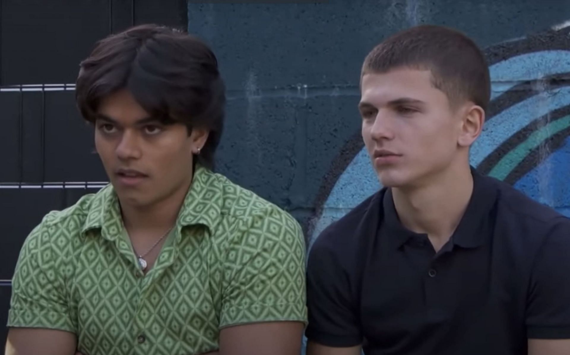 A still of Dillon (left) and Lucas (right) from the show. (Image via Channel 4)