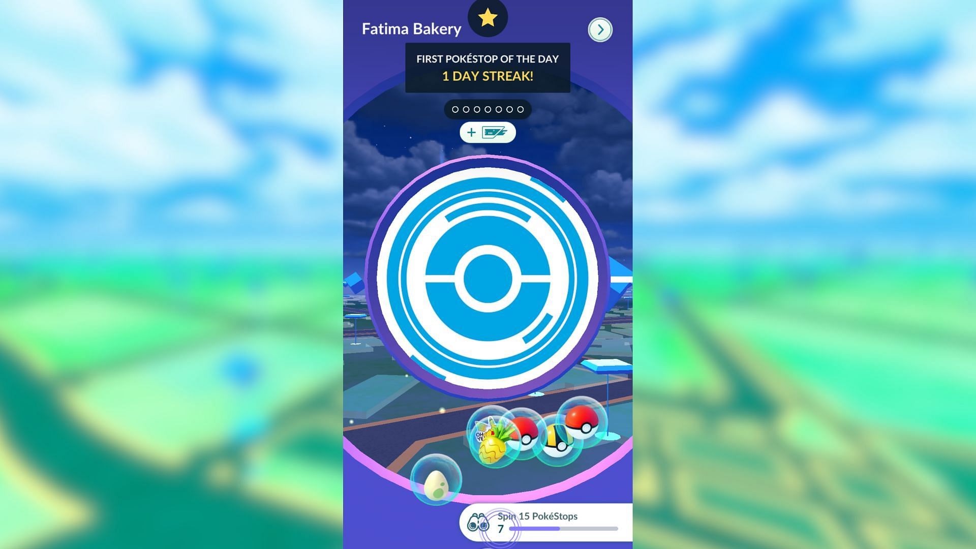Don&#039;t forget the spin Pokestops or Gyms for seven consecutive days (Image via The Pokemon Company)
