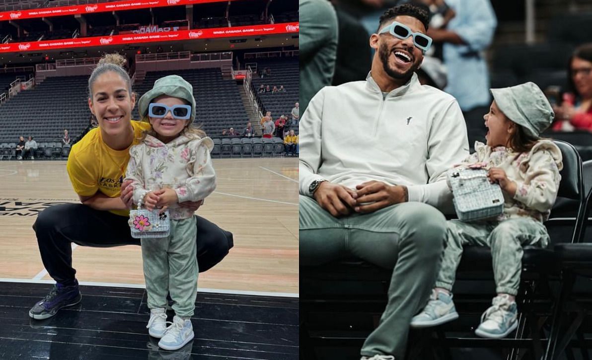 In Photos: Oilers' Evander Kane, daughter Kensington attend WNBA game ...