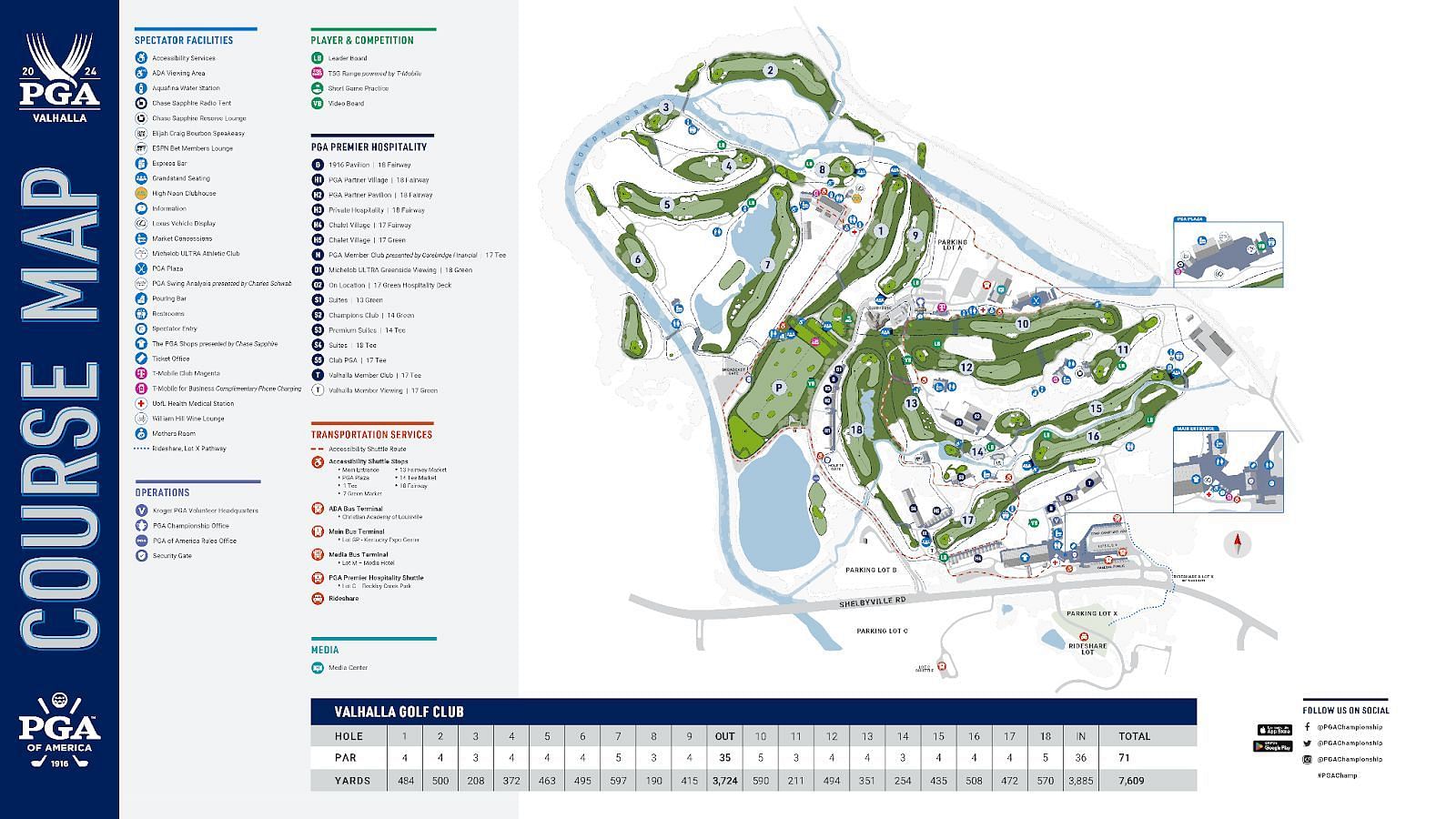 PGA Championship Map For Sitting and Parking 2024