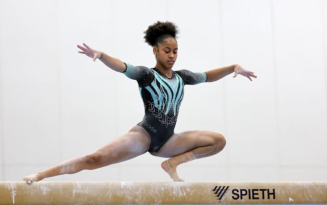WATCH: Skye Blakely attempting Cheng vault during podium training at the Xfinity U.S. Gymnastics Championships