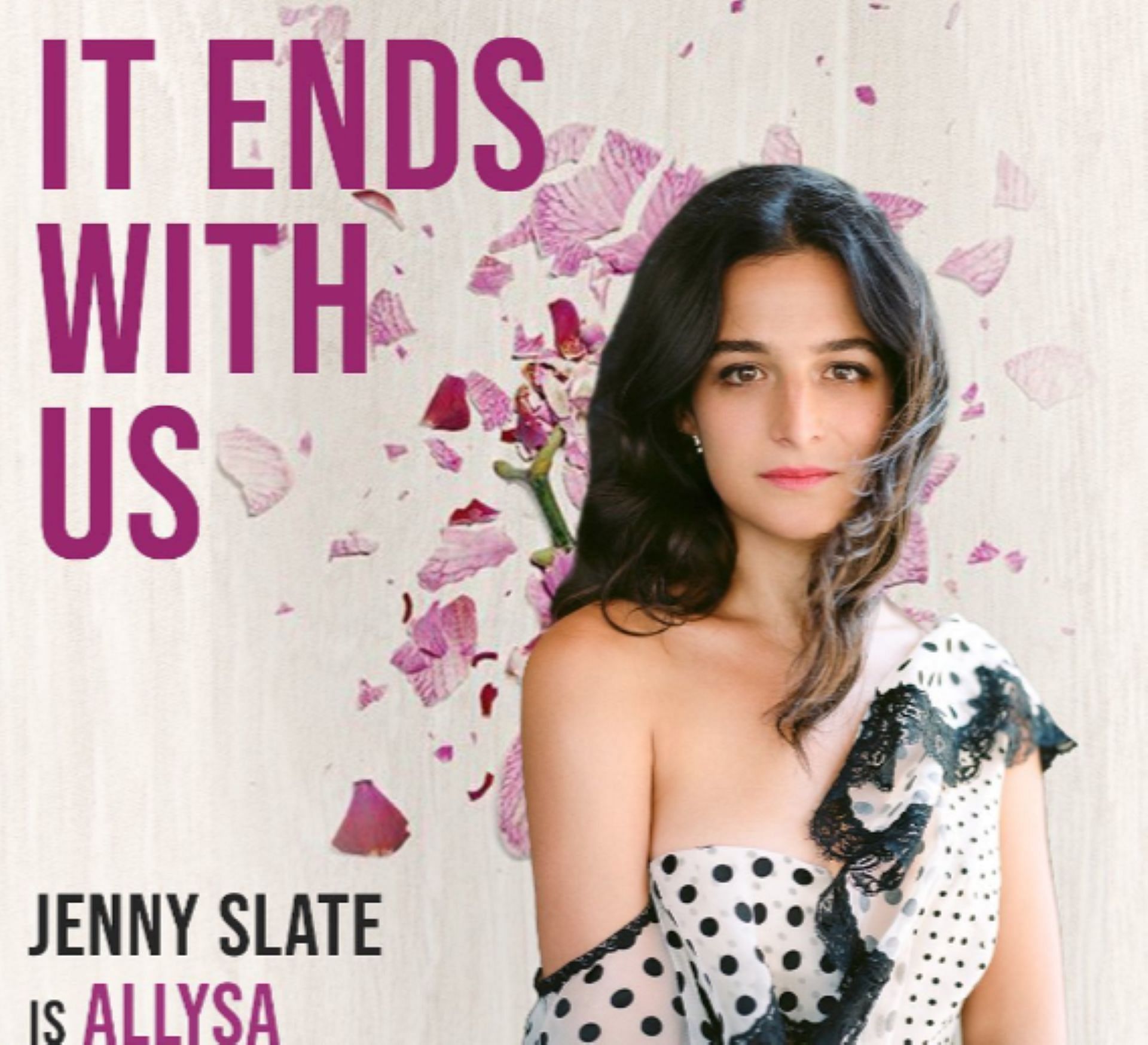 Jenny Slate as Allysa (Image via Instagram/@itendswithusmovie and @sonypictures)
