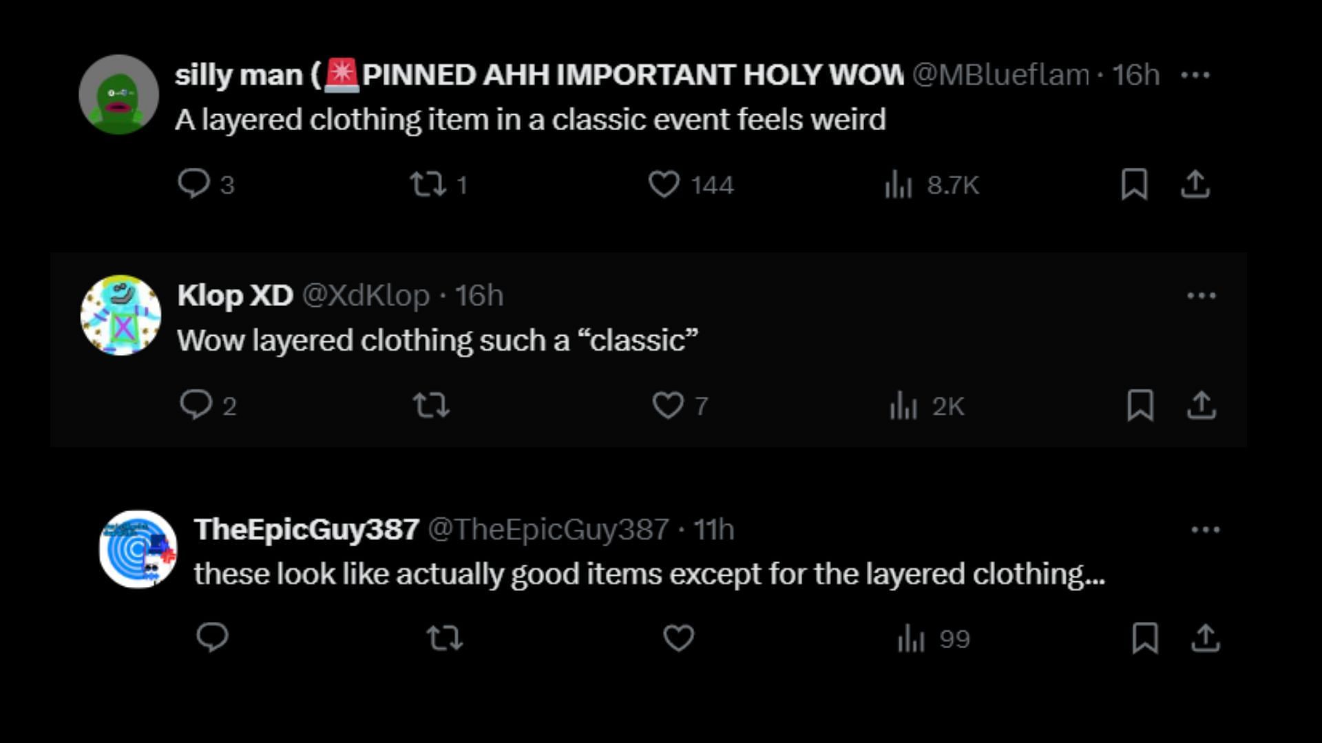 Fans are divided over the layered clothing in the event (Image via X)