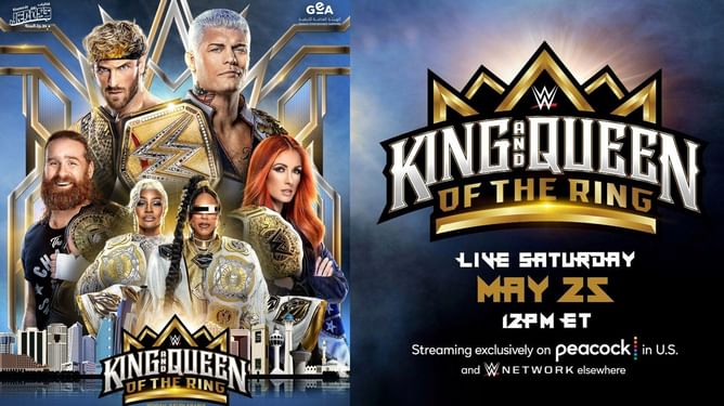 Which Hollywood movie inspired WWE's official 2024 King and Queen of the Ring poster?