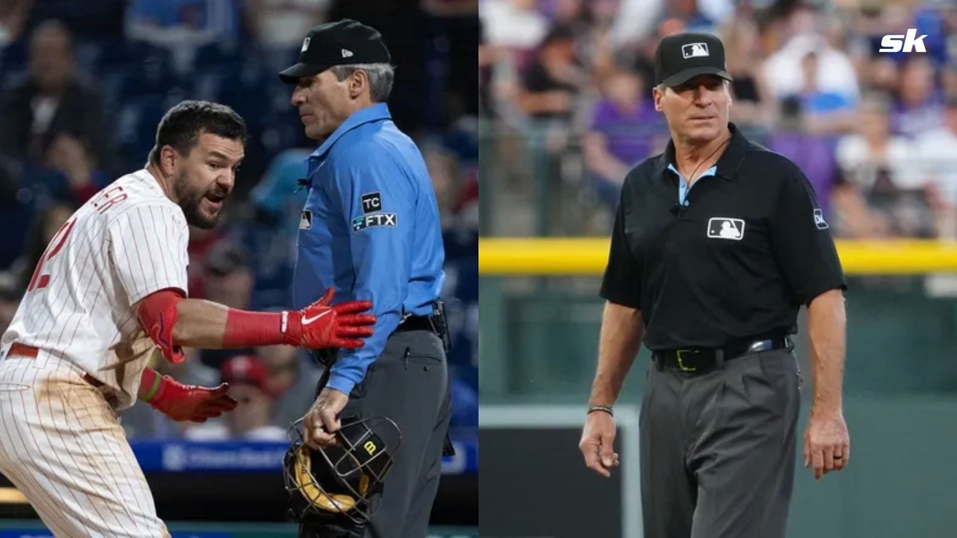 Philadelphia Phillies Slugger Kyle Schwarber &amp; Former MLB Umpire Angel hernandez 