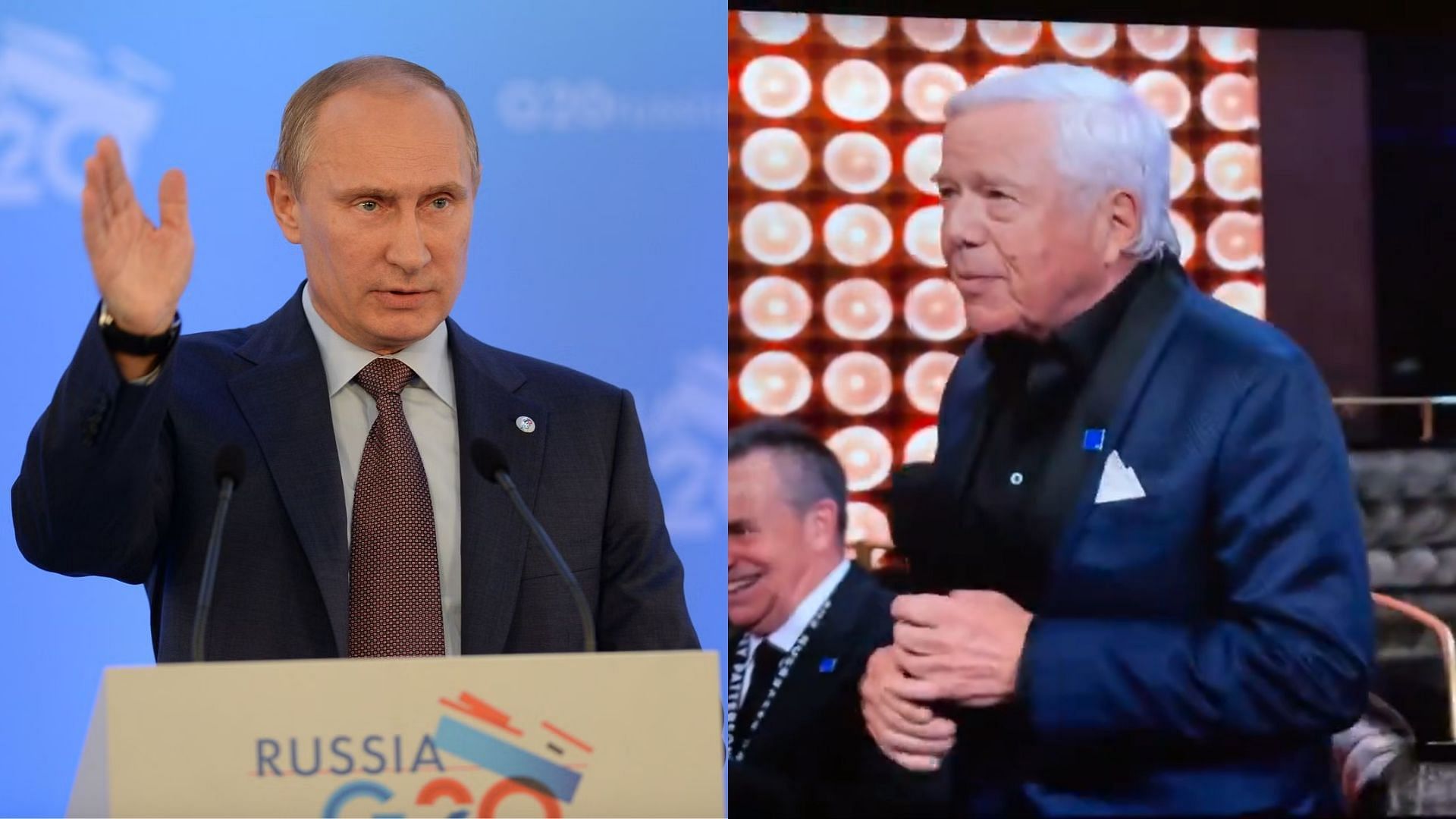 Vladimir Putin once tried on one of Robert Kraft