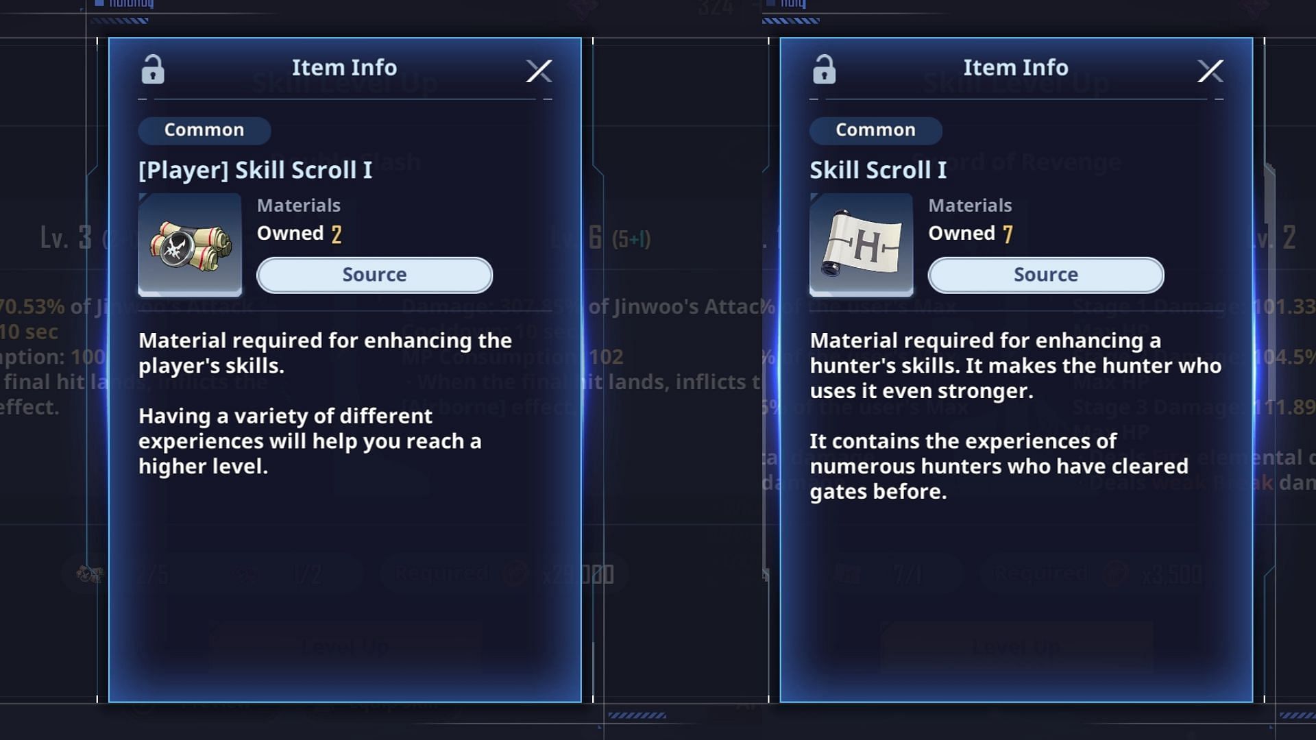 Skill Scrolls in Solo Leveling Arise