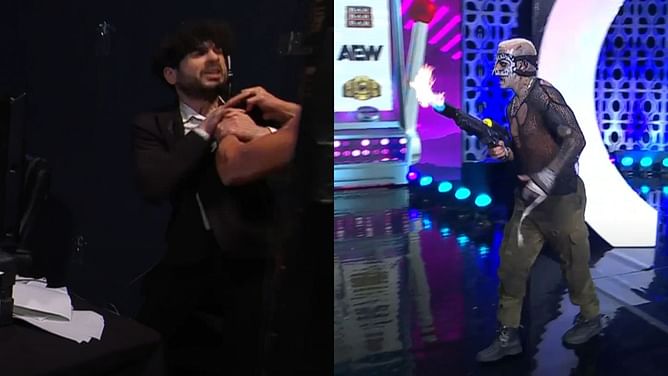 [Watch] Darby Allin sets AEW star on fire to save Tony Khan during Anarchy in the Arena