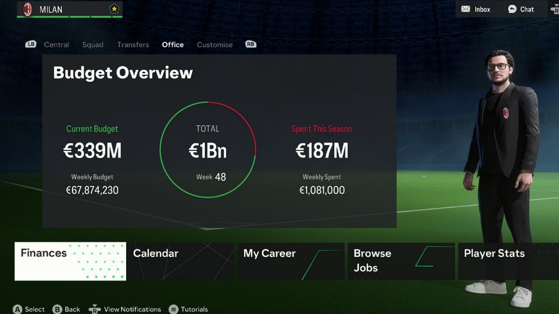 Manager Career Mode is immensely popular amongst EA FC 24 players. (Image via EA Sports)