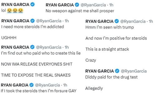 Ryan Garcia responds to positive PED reports