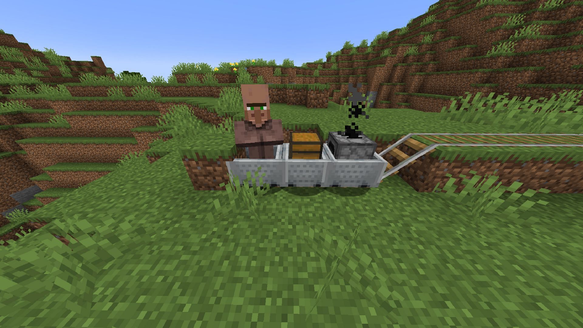 Furnace minecarts in Minecraft have effectively been obsoleted (Image via Mojang)