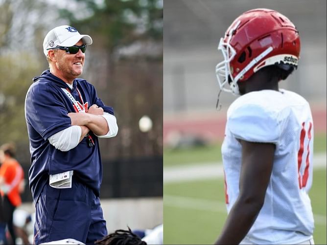 Son of Auburn legend Chris Davis receives scholarship from Hugh Freeze's powerhouse as 2028 class prospect enters high school