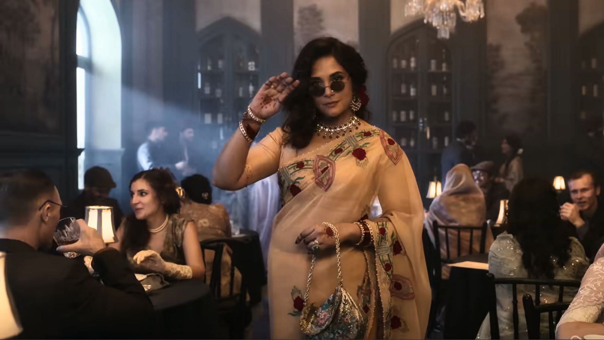 Richa Chadha in a scene from the series (Image via Netflix)