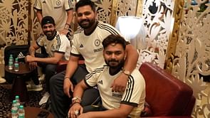 [Watch] "Jeetne ke baad khaaenge" - Rohit Sharma's heartwarming exchange with Rishabh Pant ahead of India's T20 World Cup departure
