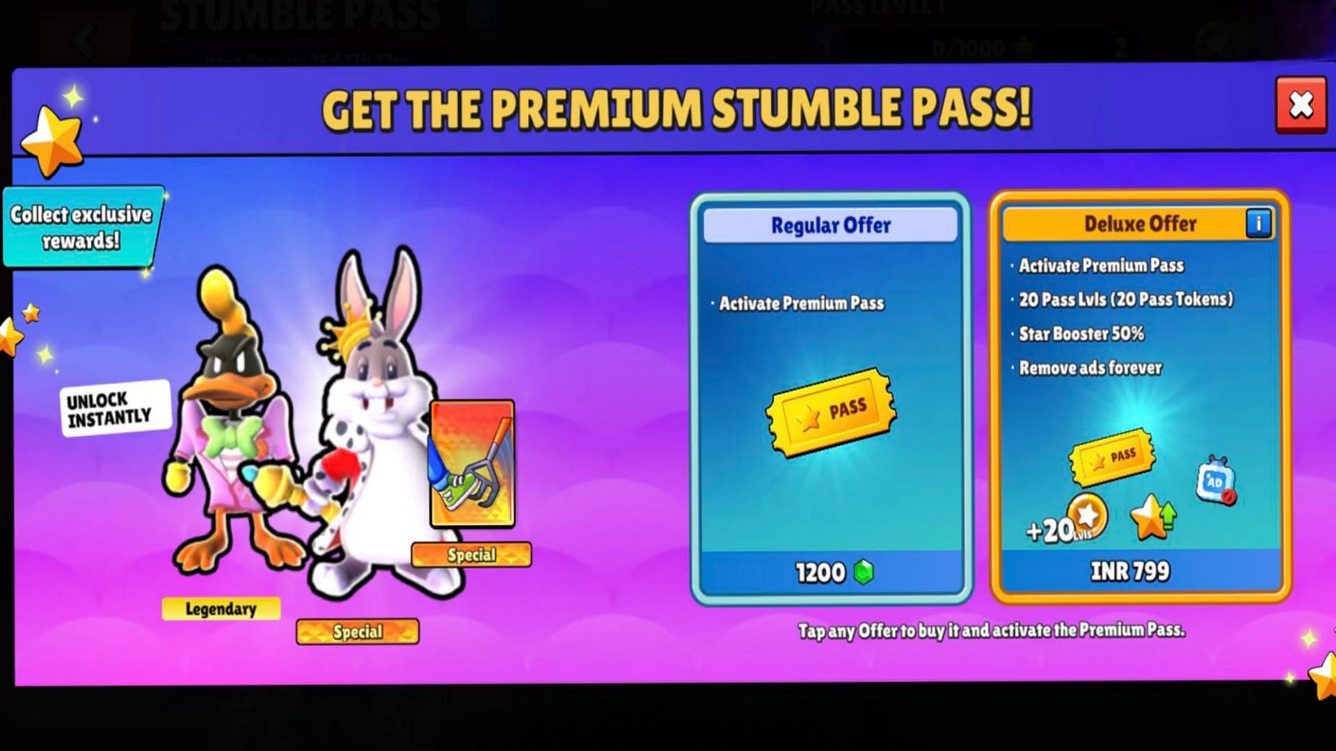 Looney Tunes Pass price (Image via Scopely)