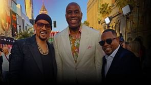In Photos: Magic Johnson links arms with wife Cookie Johnson, Martin Lawrence & Will Smith during Bad Boys: Ride Or Die premiere