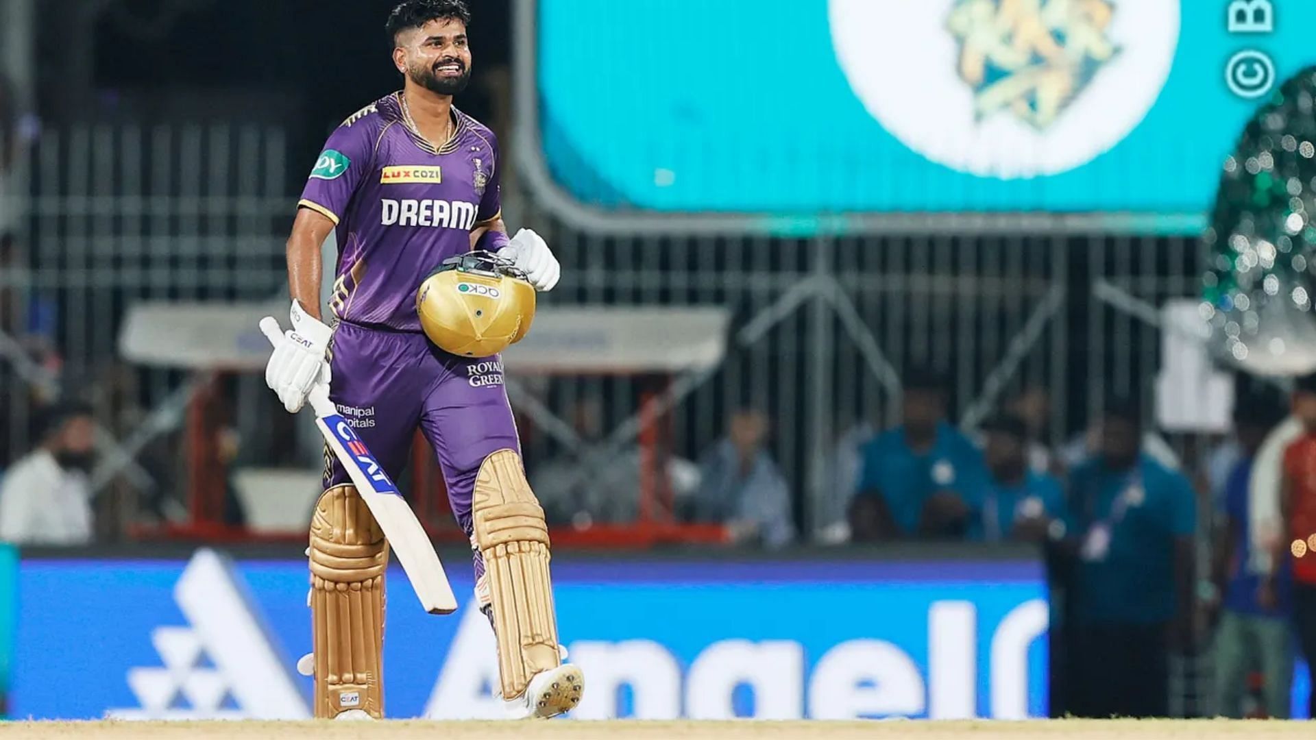 Shreyas Iyer reacts after KKR beat SRH by eight wickets to win the IPL 2024 title (P.C.:iplt20.com)