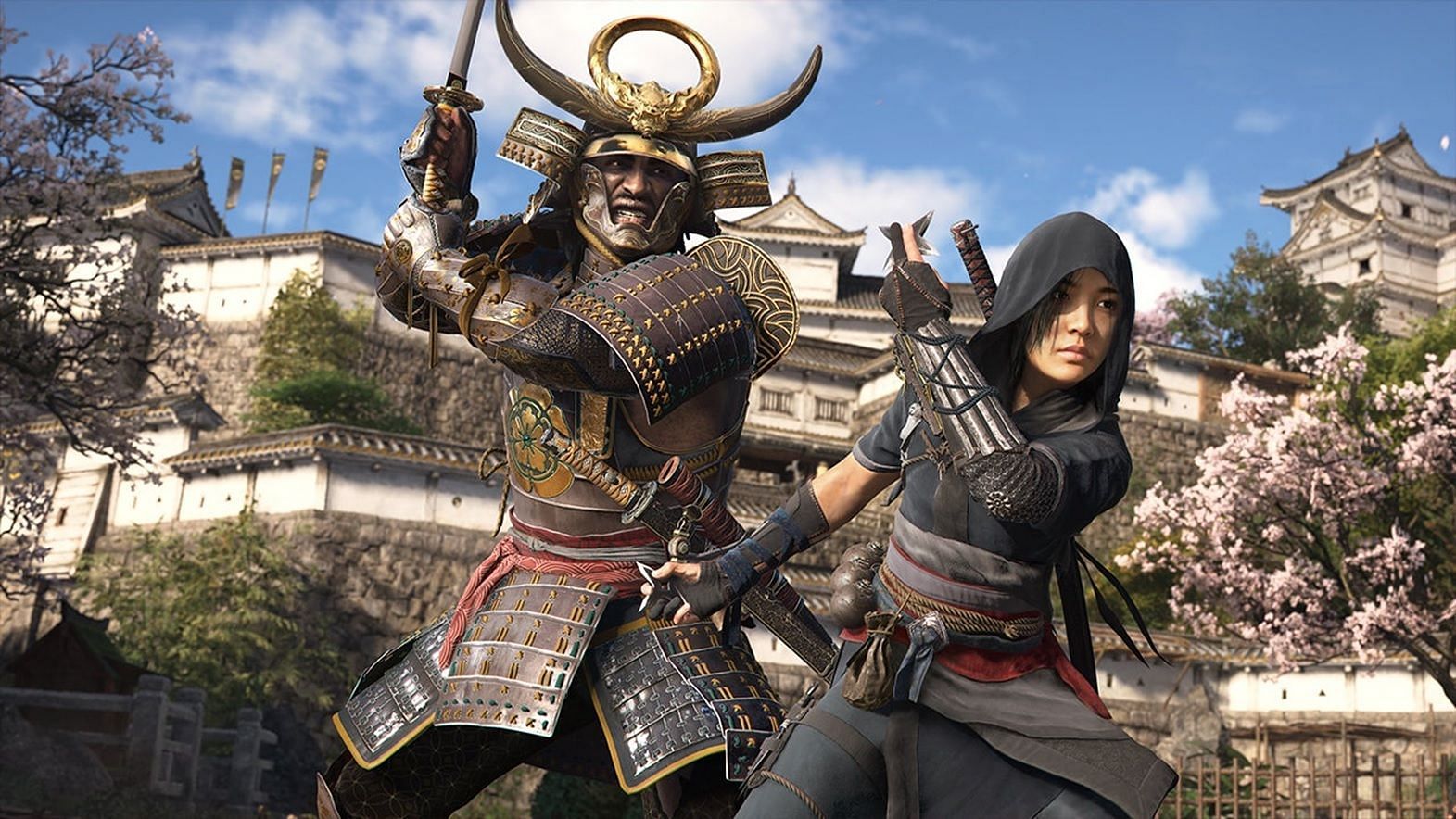 A still from the game showing protagonists Yasuke and Naoe (Image via Ubisoft)