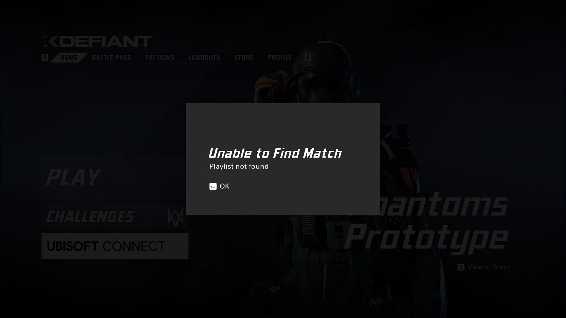 Possible fixes for the XDefiant &quot;Unable to find match&quot; error (Image via Ubisoft)