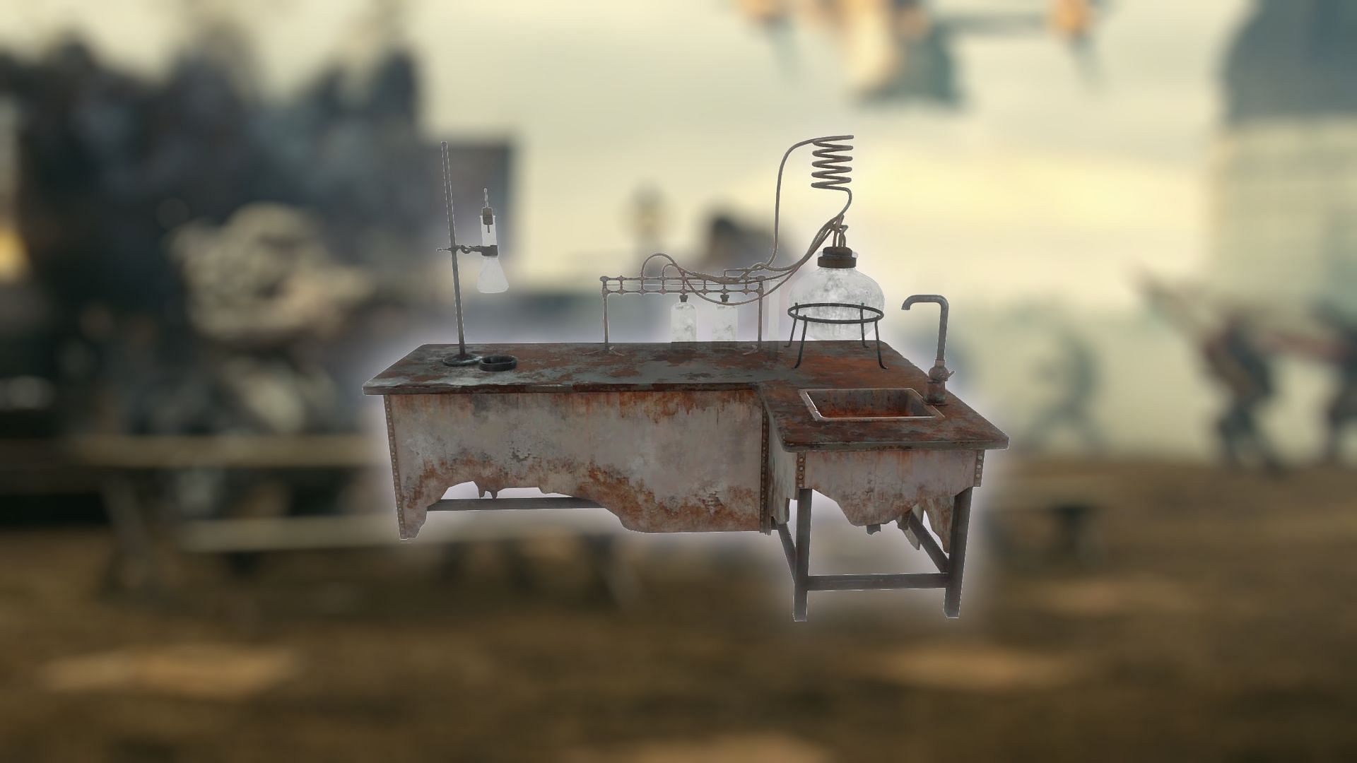 You can craft various items at the Chemistry Station (Image via Bethesda Game Studios)