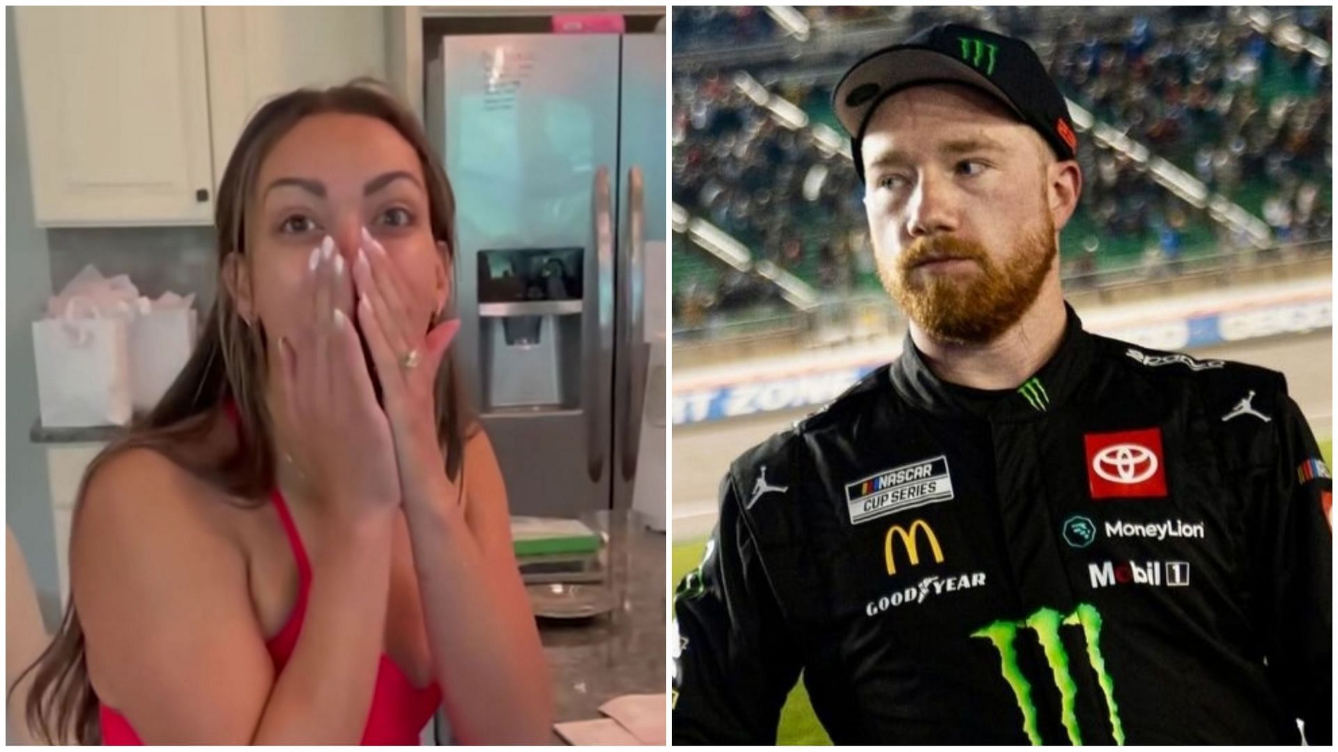 Tyler Reddick with a brand-new look surprises wife Alexa DeLeon (Image from Instagram)