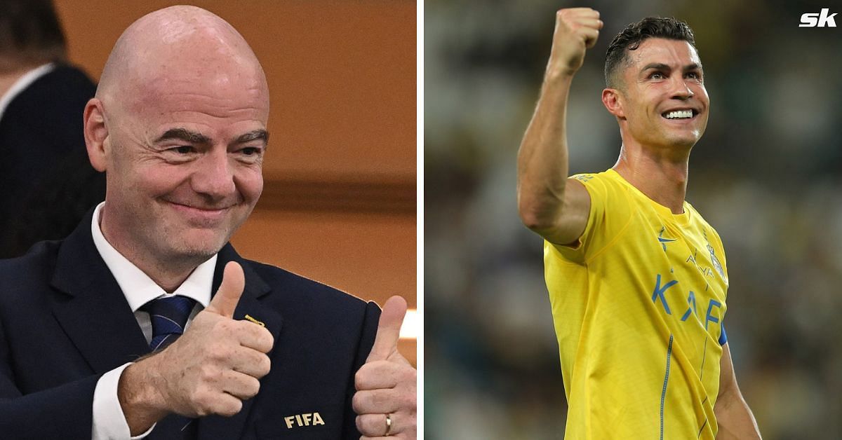 Infantino sent a congratulatory message to Ronaldo.