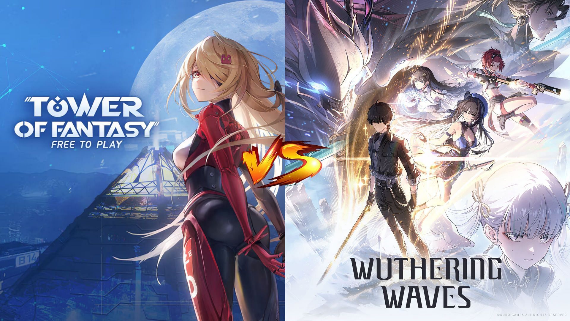 Wuthering Waves and Tower of Fantasy promotional image