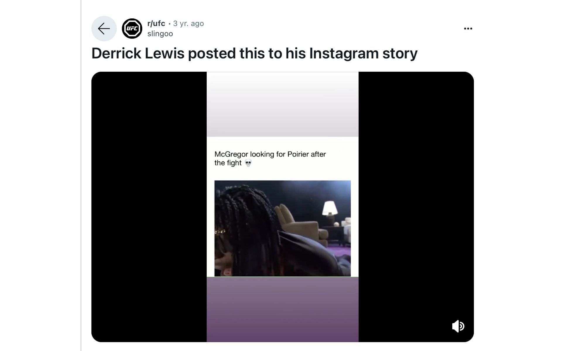 Fans reacting to Derrick Lewis&#039; Instagram story following UFC 264 [via r/UFC on Reddit]