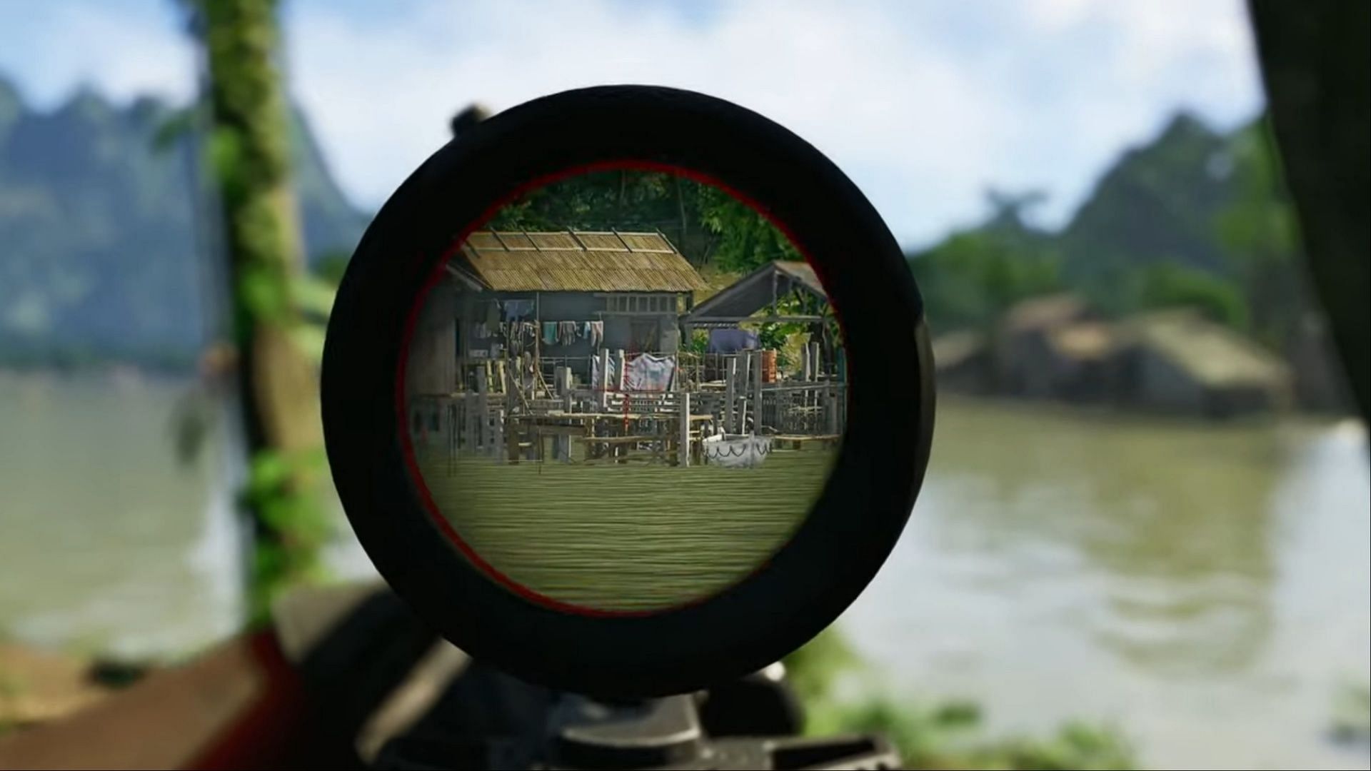 Target&#039;s predicted position on pier (Image via Madfinger Games)