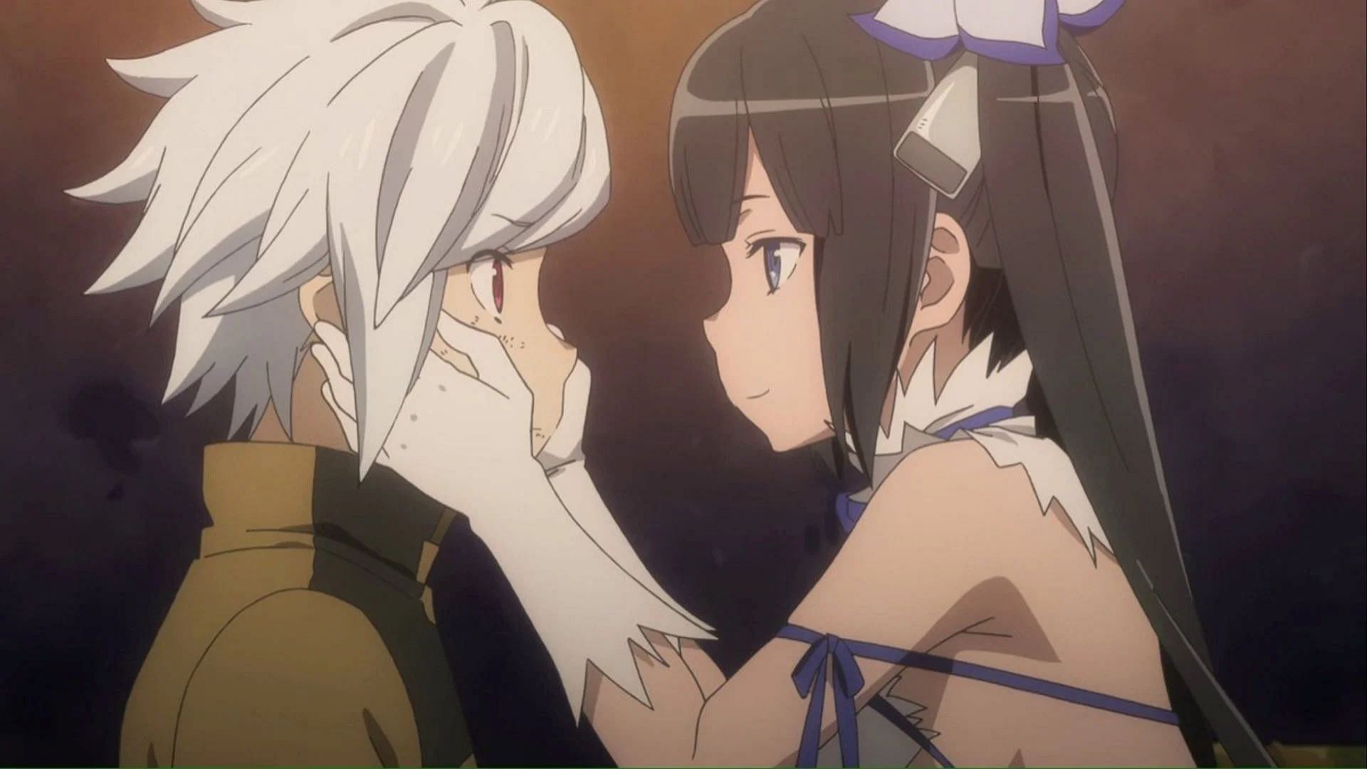 Bell and Hestia, as seen in the anime (Image via J.C. Staff)