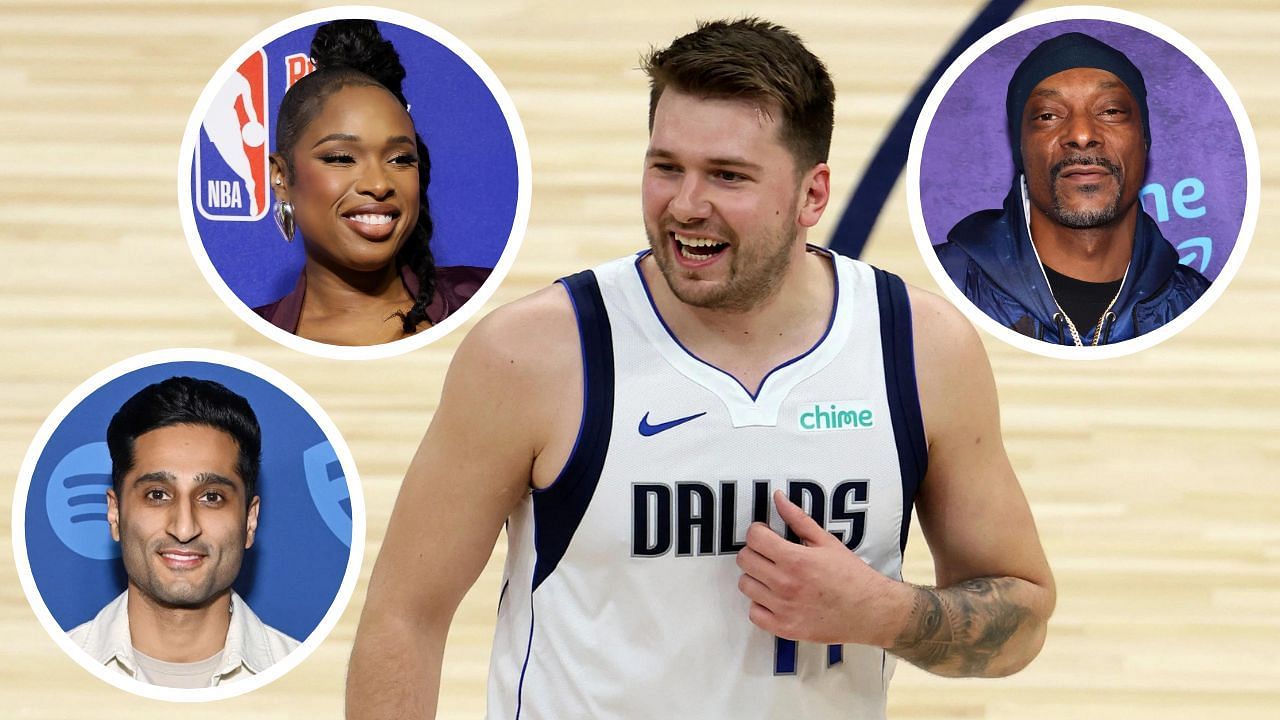 Shams Charania, Jennifer Hudson, Snoop Dogg and more watch Luka Doncic take over Mavs-T