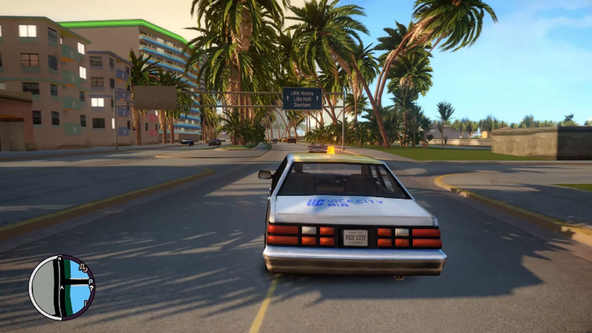 A screenshot of the upcoming GTA Vice City RAGE mod (Image via YouTube/Revolution Team)