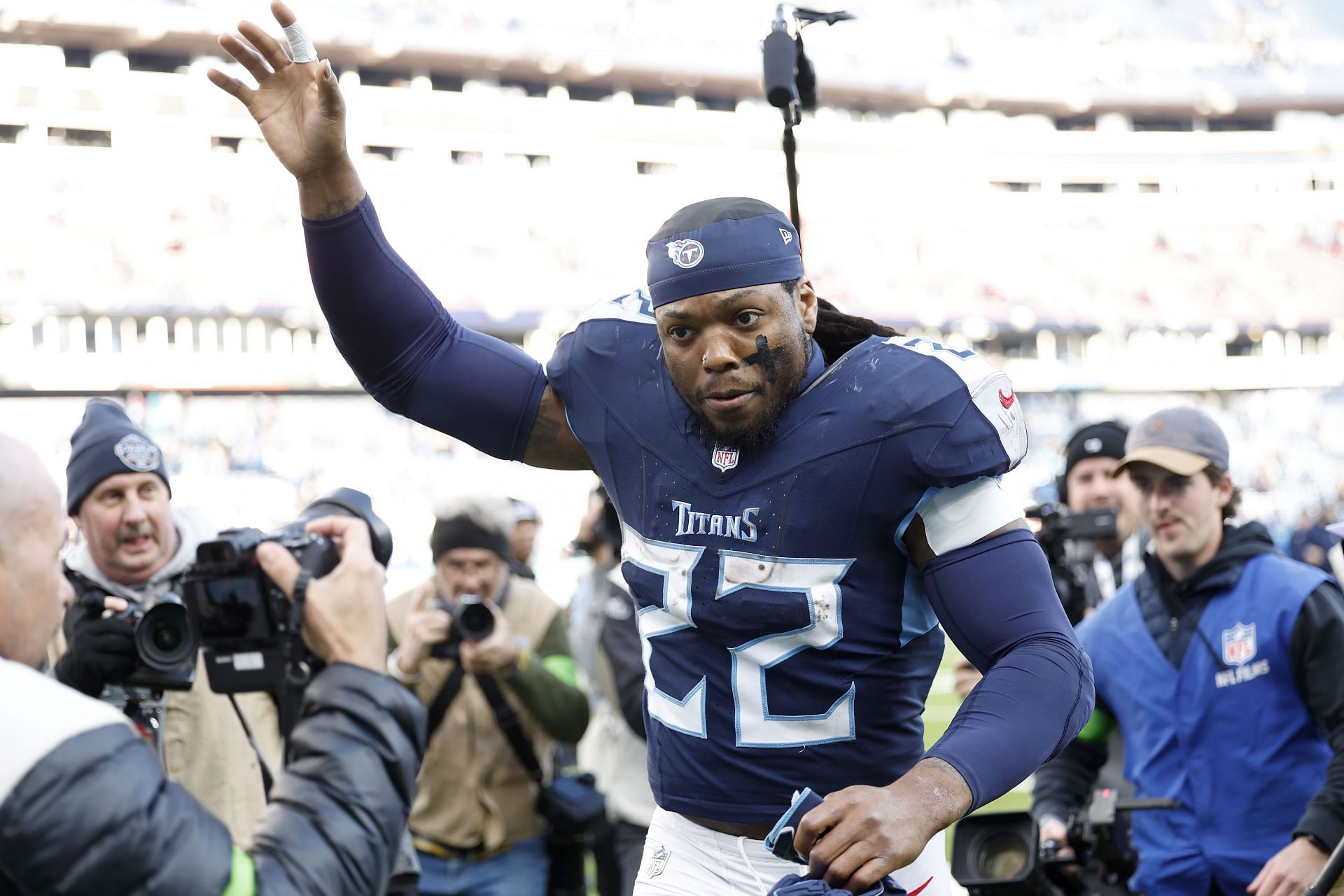 Derrick Henry at Jacksonville Jaguars v Tennessee Titans