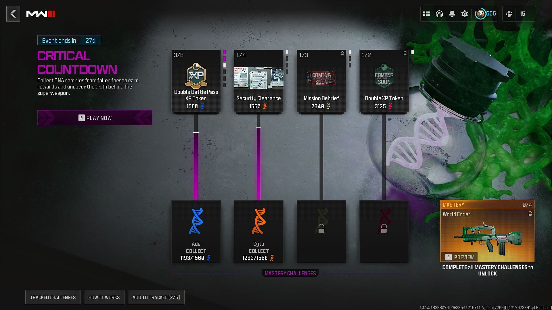 Every reward in the Critical Countdown event of MW3 and Warzone explored. (Image via Activision)