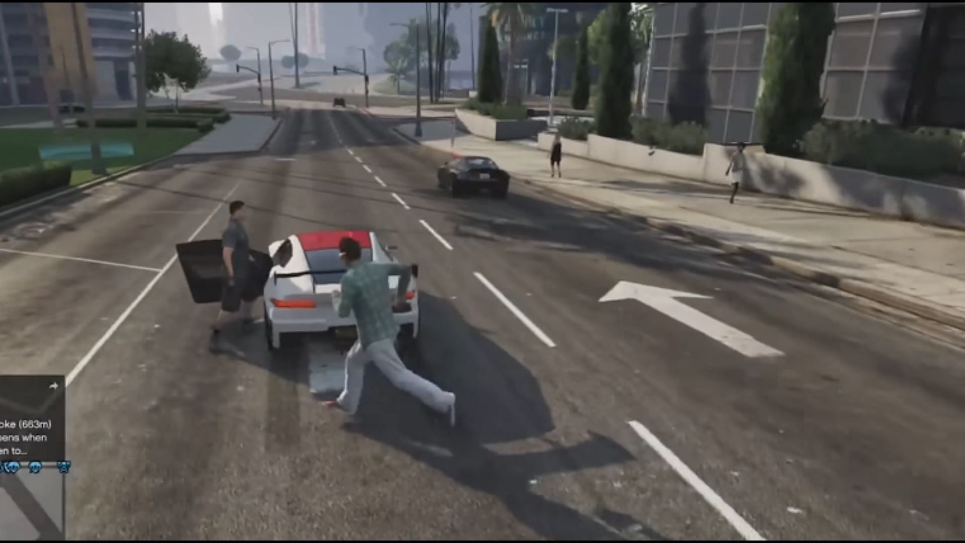 The mechanic used to deliver players&#039; requested vehicles physically (Image via YouTube/ZacCoxTV)