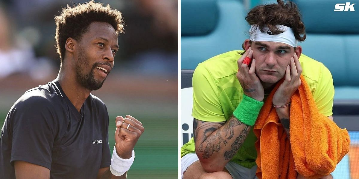 Gael Monfils beats Thiago Seyboth Wild. PHOTO: GETTY