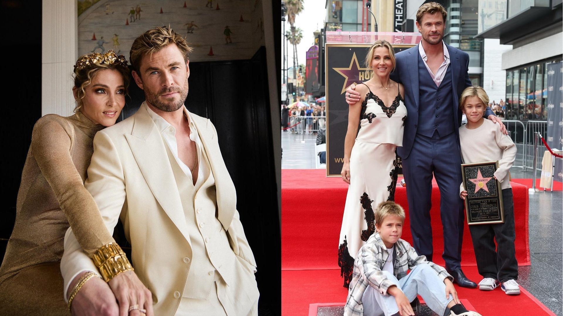 Chris Hemsworth praised his wife after being honored with a Hollywood Walk of Fame star (Image via Instagram/@elsapataky)