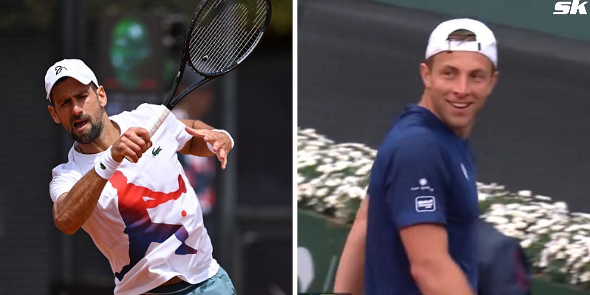 Novak Djokovic (L) and Tallon Griekspoor (R) [Source: Getty Images ; Tennis TV/X]