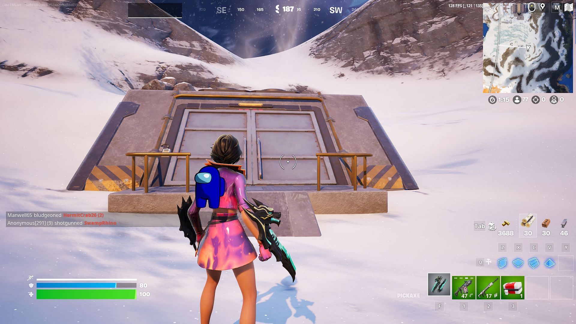 Where to find the Fallout Vault in Fortnite Chapter 5 Season 3 (Image via Epic Games)