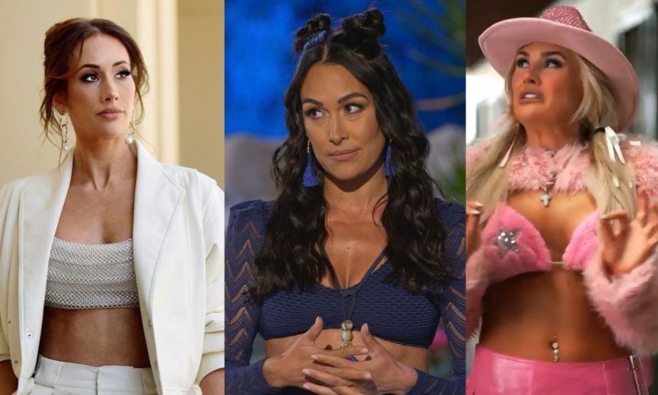 Carmella(left), Brie Bella(middle), Tiffany Stratton(right)