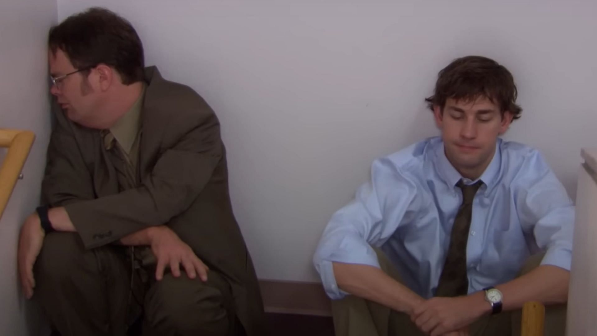 Jim comforts Dwight (Image via The Office)