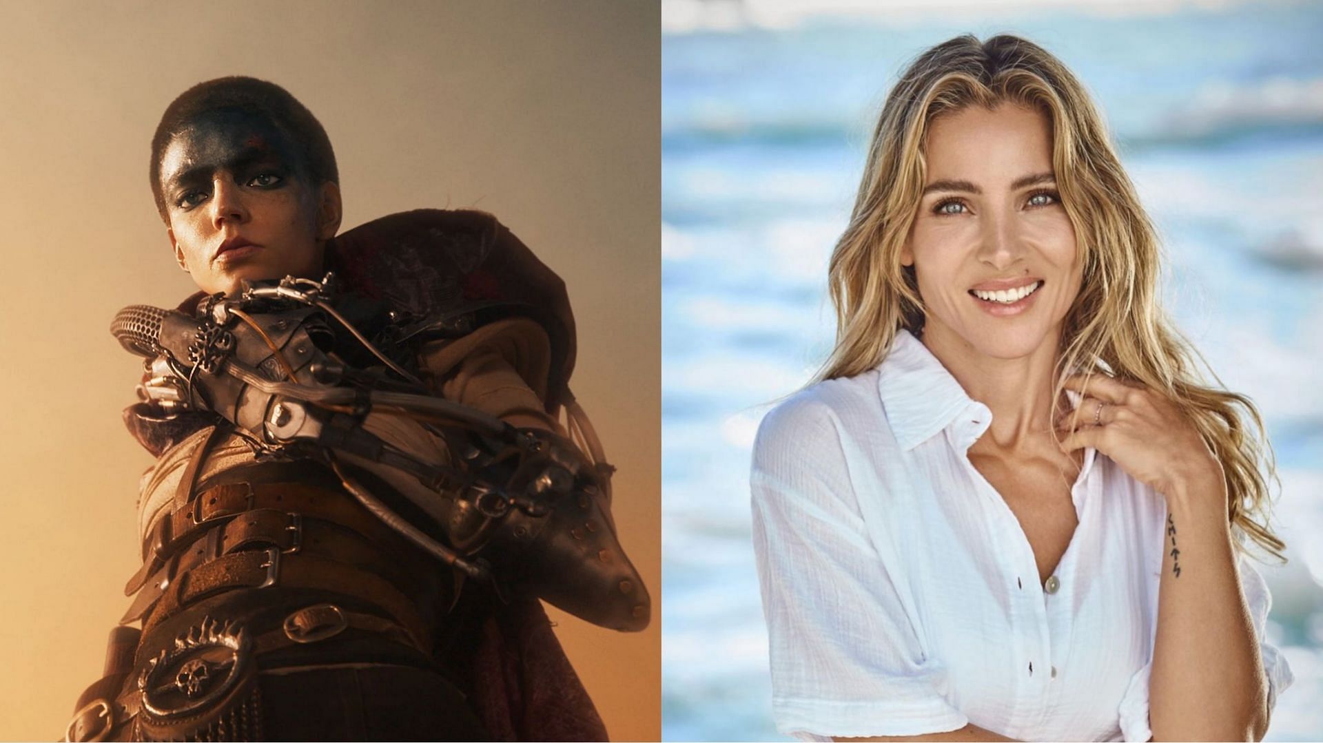 Elsa Pataky has two different roles in Furiosa (Image via @MadMaxMovie on X and @elsapataky on Instagram)