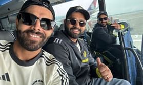 Rohit Sharma is all smiles while sharing a picture with Ravindra Jadeja as India gear up for 2024 T20 World Cup