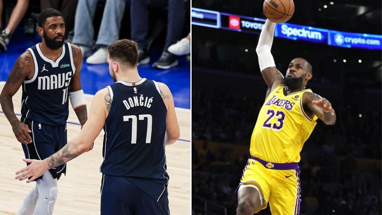 Kyrie Irving hails LeBron James as &quot;arguably the greatest of all time&quot; while lauding Luka Doncic