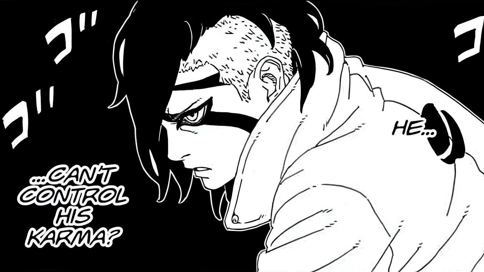 Kawaki in chapter 10 of Boruto Two Blue Vortex (Image via Shueisha)