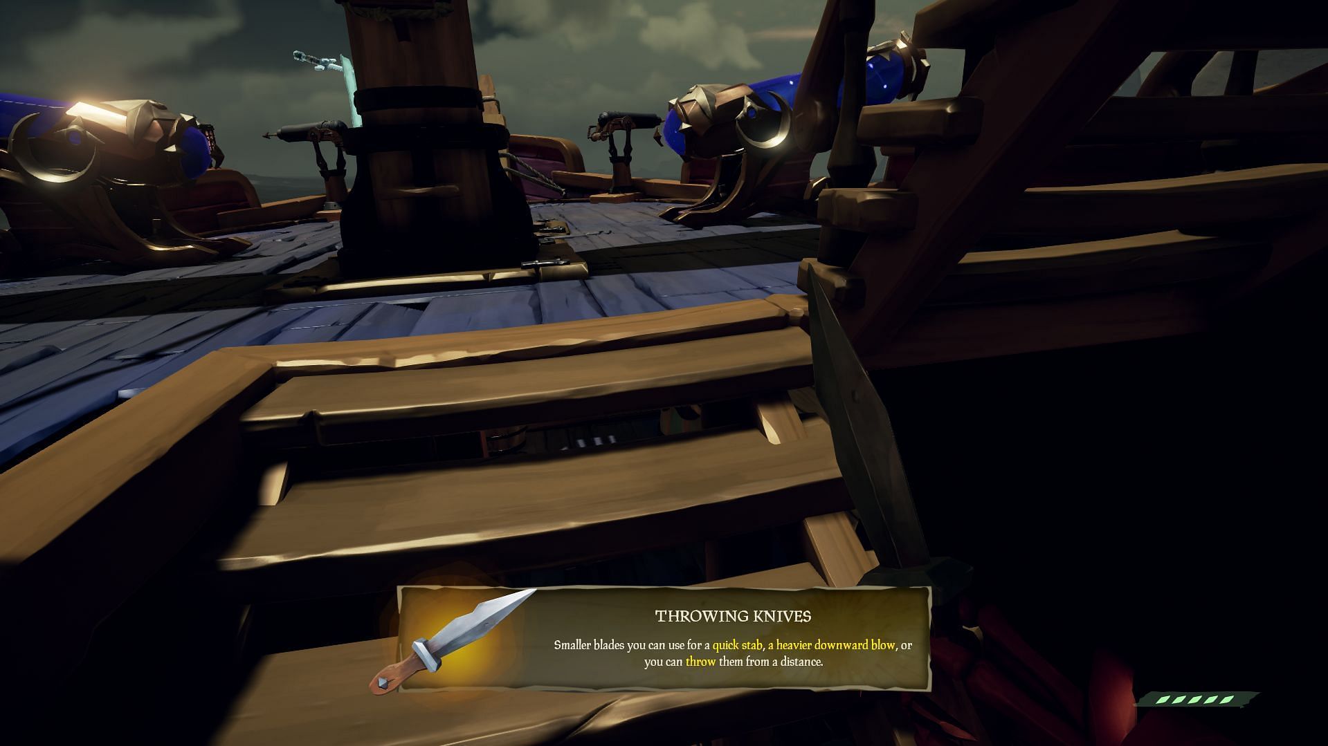 Throwing Knives in Sea of Thieves (Image via Rare)