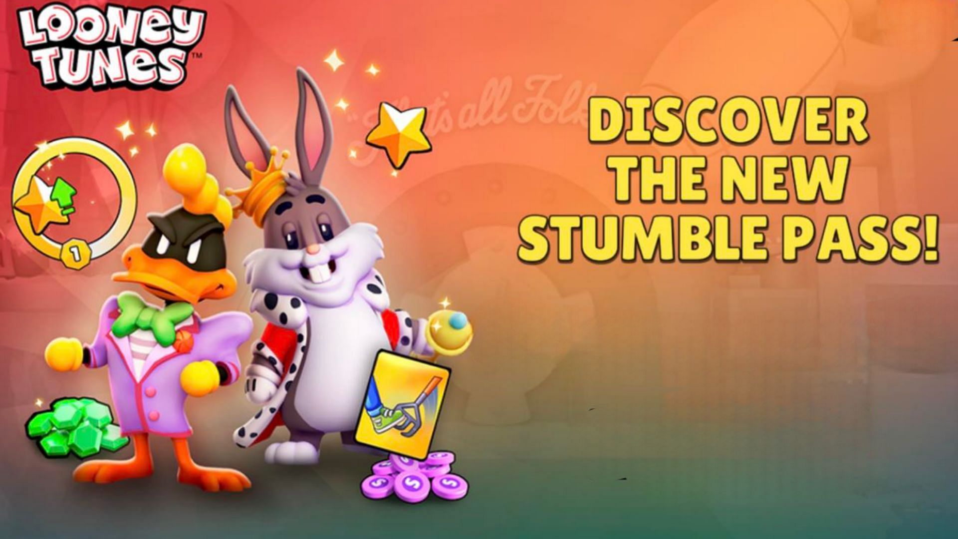 Stumble Guys Looney Tunes Pass offers stunning rewards (Image via Scopely) 