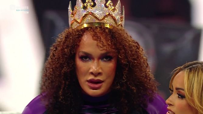 Women's Champion reacts to Nia Jax's dominating performance in the Queen Of The Ring final