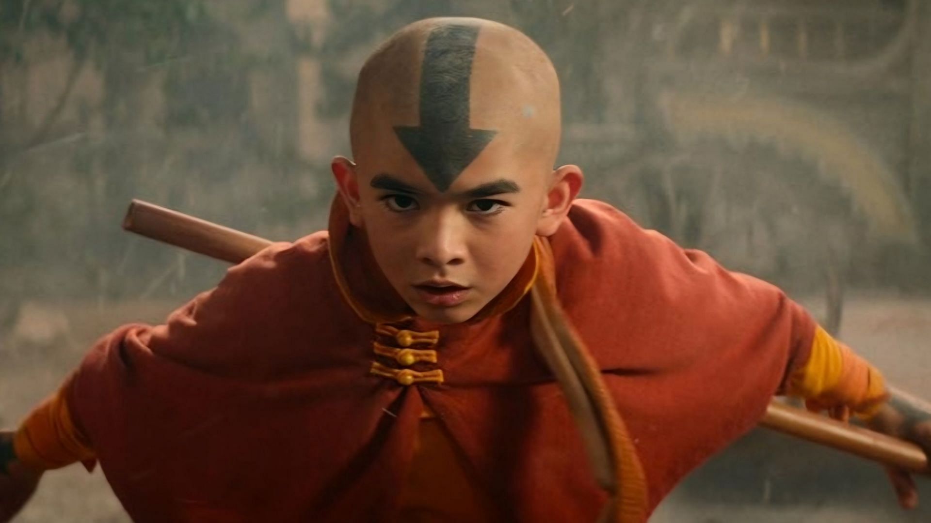 Gordon Cormier in a still from Avatar: The Last Airbender